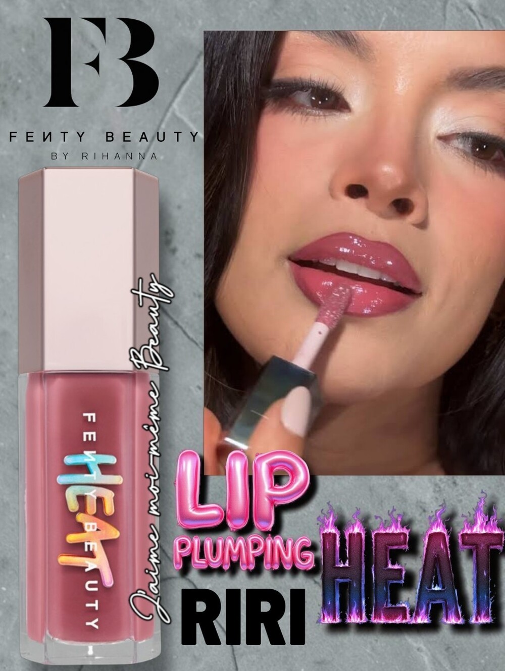 Fenty Beauty Riri HEAT Lip Plumping Gloss — Mauve Pink
